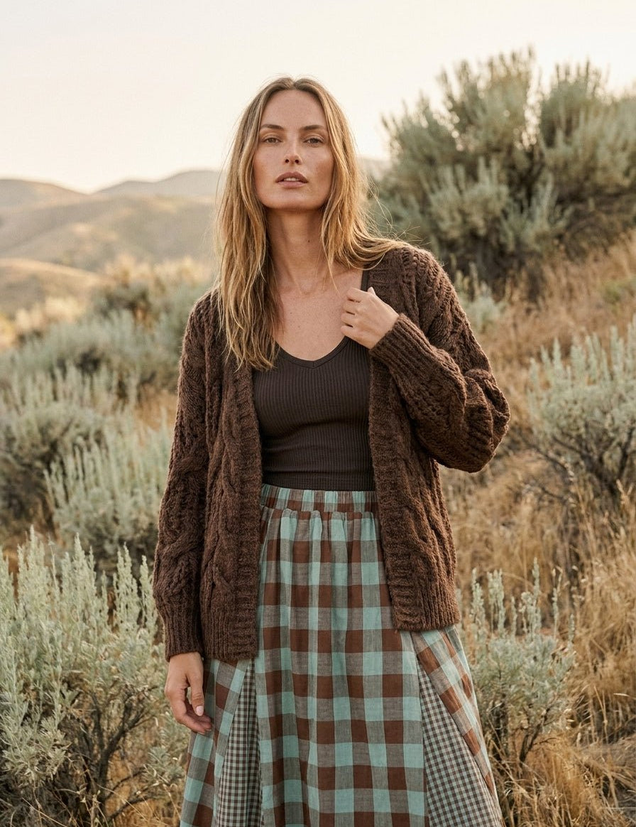 Stonehaven Open Knit Sweater Cardigan - Westly