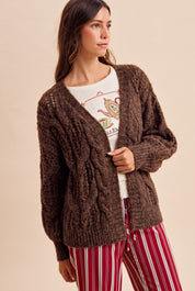 Stonehaven Open Knit Sweater Cardigan - Westly