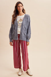 Stonehaven Open Knit Sweater Cardigan - Westly