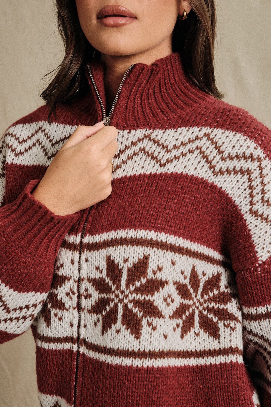 Stowe Fair Isle Zip Cardigan - Westly