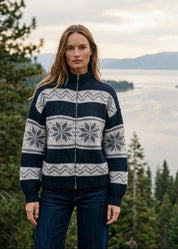 Stowe Fair Isle Zip Cardigan - Westly