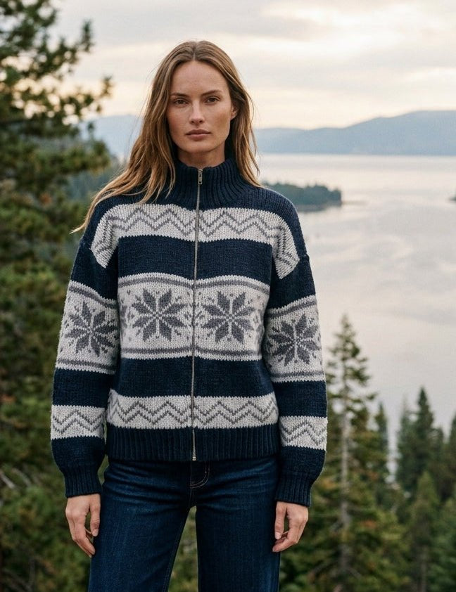 Stowe Fair Isle Zip Cardigan - Westly