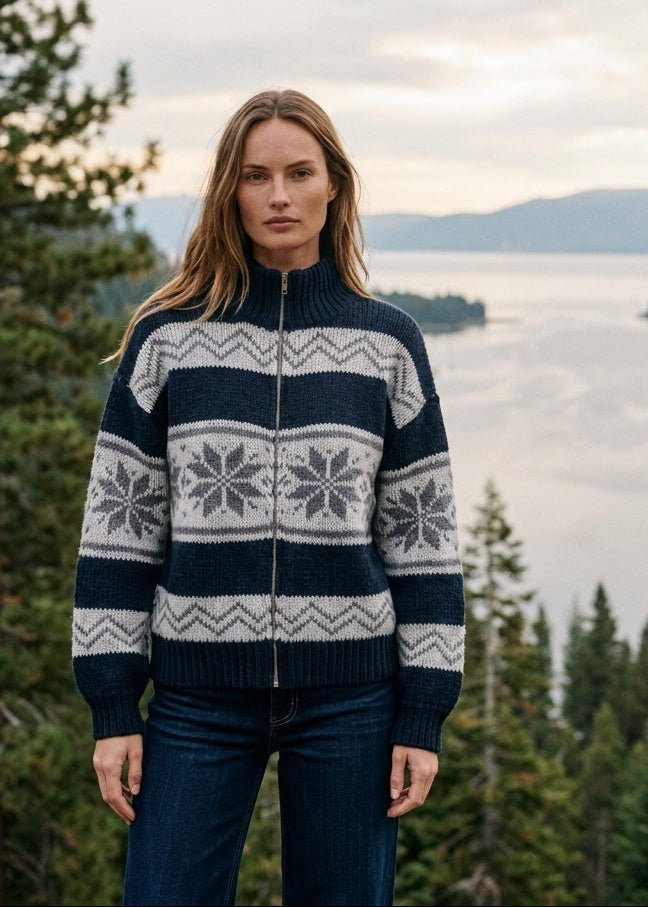 Stowe Fair Isle Zip Cardigan - Westly
