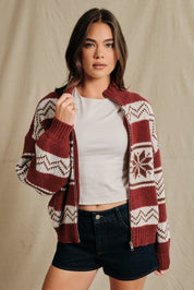Stowe Fair Isle Zip Cardigan - Westly