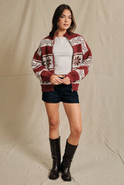 Stowe Fair Isle Zip Cardigan - Westly