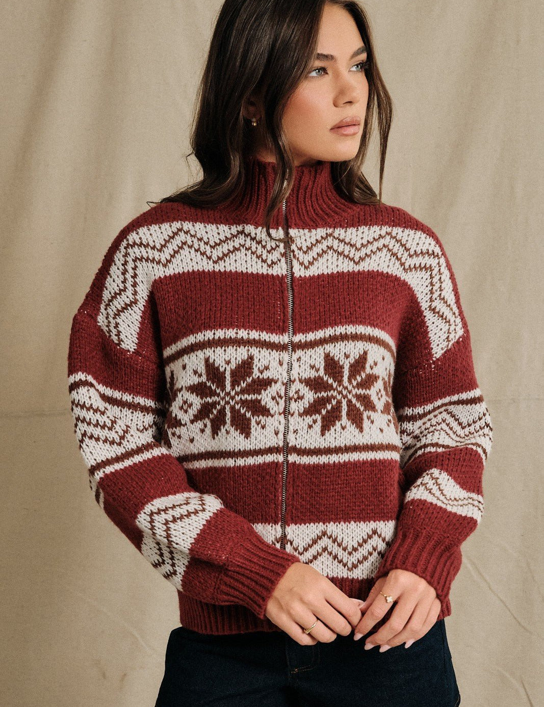 Stowe Fair Isle Zip Cardigan - Westly