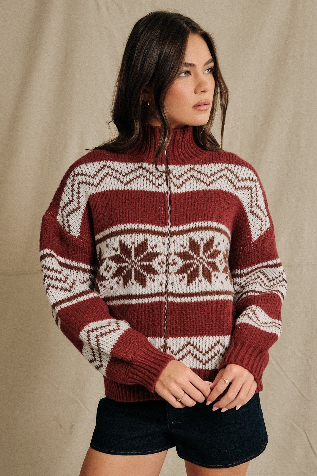 Stowe Fair Isle Zip Cardigan - Westly