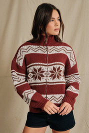 Stowe Fair Isle Zip Cardigan - Westly