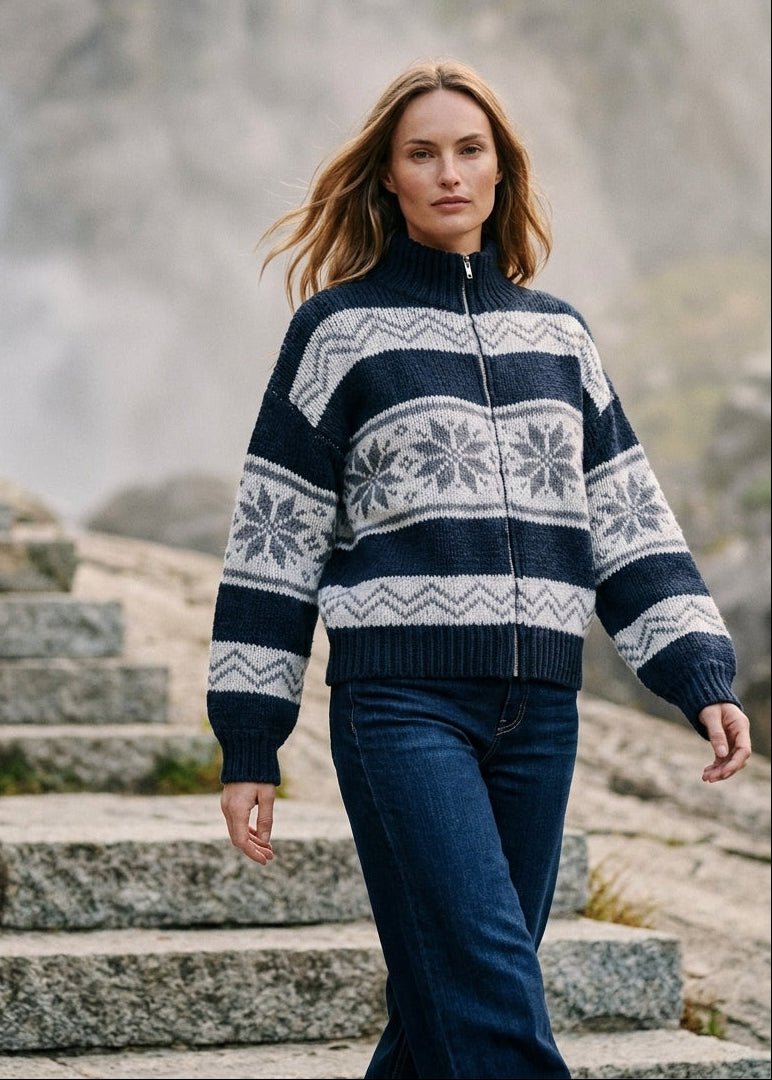Stowe Fair Isle Zip Cardigan - Westly