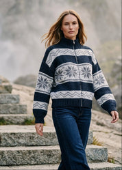 Stowe Fair Isle Zip Cardigan - Westly