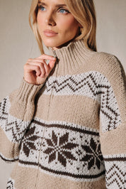 Stowe Fair Isle Zip Cardigan - Westly