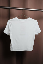 Strawberry Field Baby Tee - White