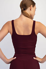 Studio Ribbed Square Neck Crop Top - Westly