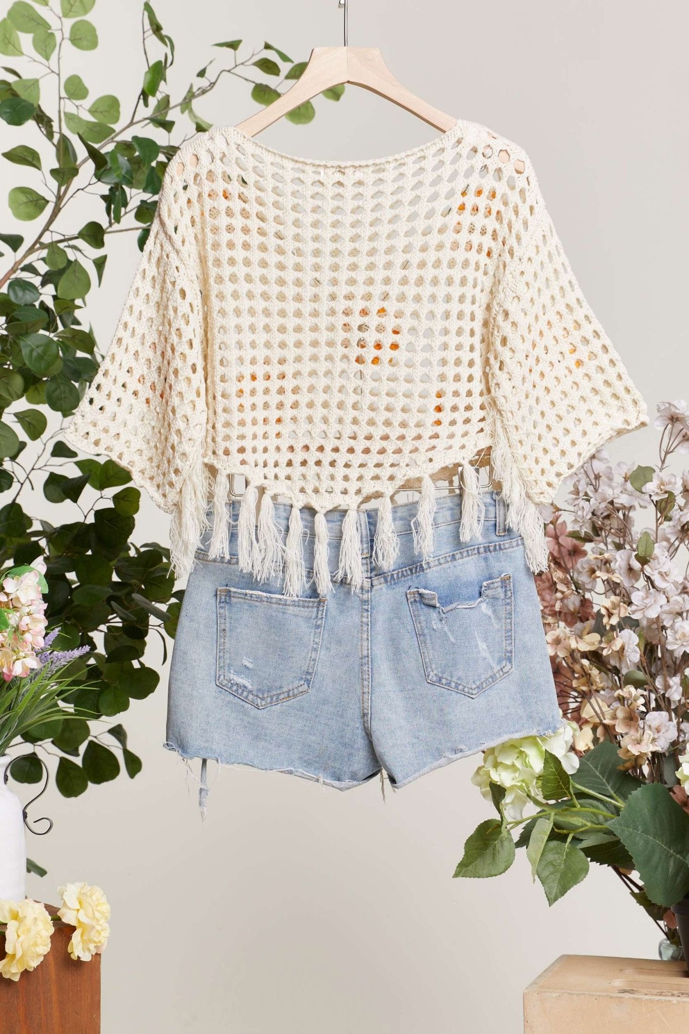 Summer Daze Sunflower Crochet Poncho - Westly