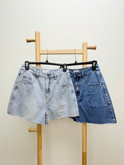 Summer Nights Studded Denim Shorts - Westly