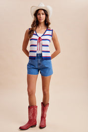 Summer Nights Studded Denim Shorts - Westly