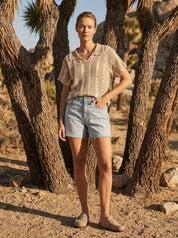 Summer Nights Studded Denim Shorts - Westly