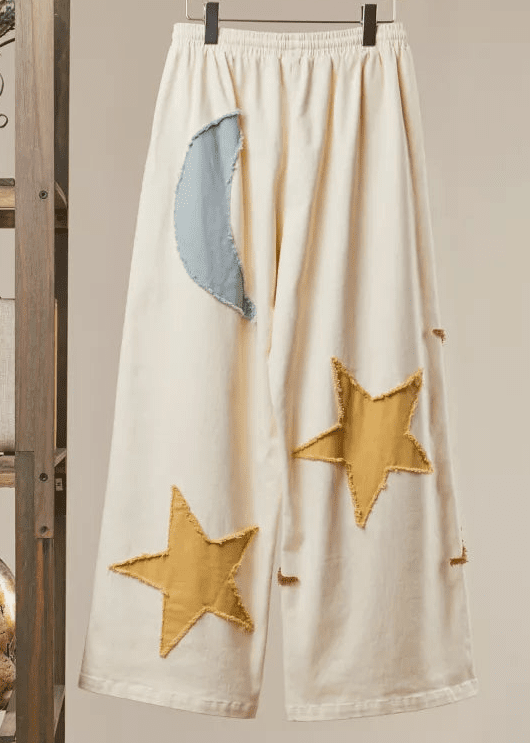Summer Solstice Patch Wide Leg Pants - Westly