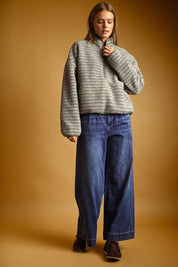 Summit Multi Stripe Sherpa Half-Zip Pullover - Westly