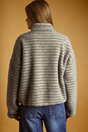 Summit Multi Stripe Sherpa Half-Zip Pullover - Westly
