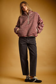 Summit Multi Stripe Sherpa Half-Zip Pullover - Westly