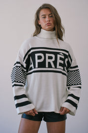 Summit Social Après Mock Neck Sweater in White - product photo 6