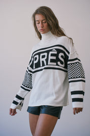 Summit Social Après Mock Neck Sweater in White - product photo 7