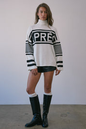 Summit Social Après Mock Neck Sweater in White - product photo 11