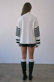 Summit Social Après Mock Neck Sweater in White - product photo 14