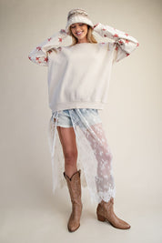 Summit Star Printed Washed Terry Pullover - Westly