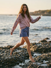 Summit Star Printed Washed Terry Pullover - Westly