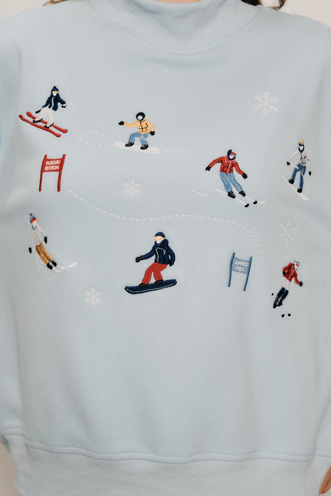 Summitline Ski Embroidered Sweatshirt - Blue
