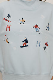 Summitline Ski Embroidered Sweatshirt - Blue