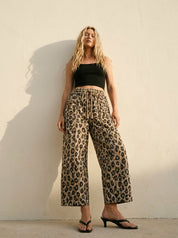 Sun Chaser Barrel Fit Printed Utility Knit Pants - Westly