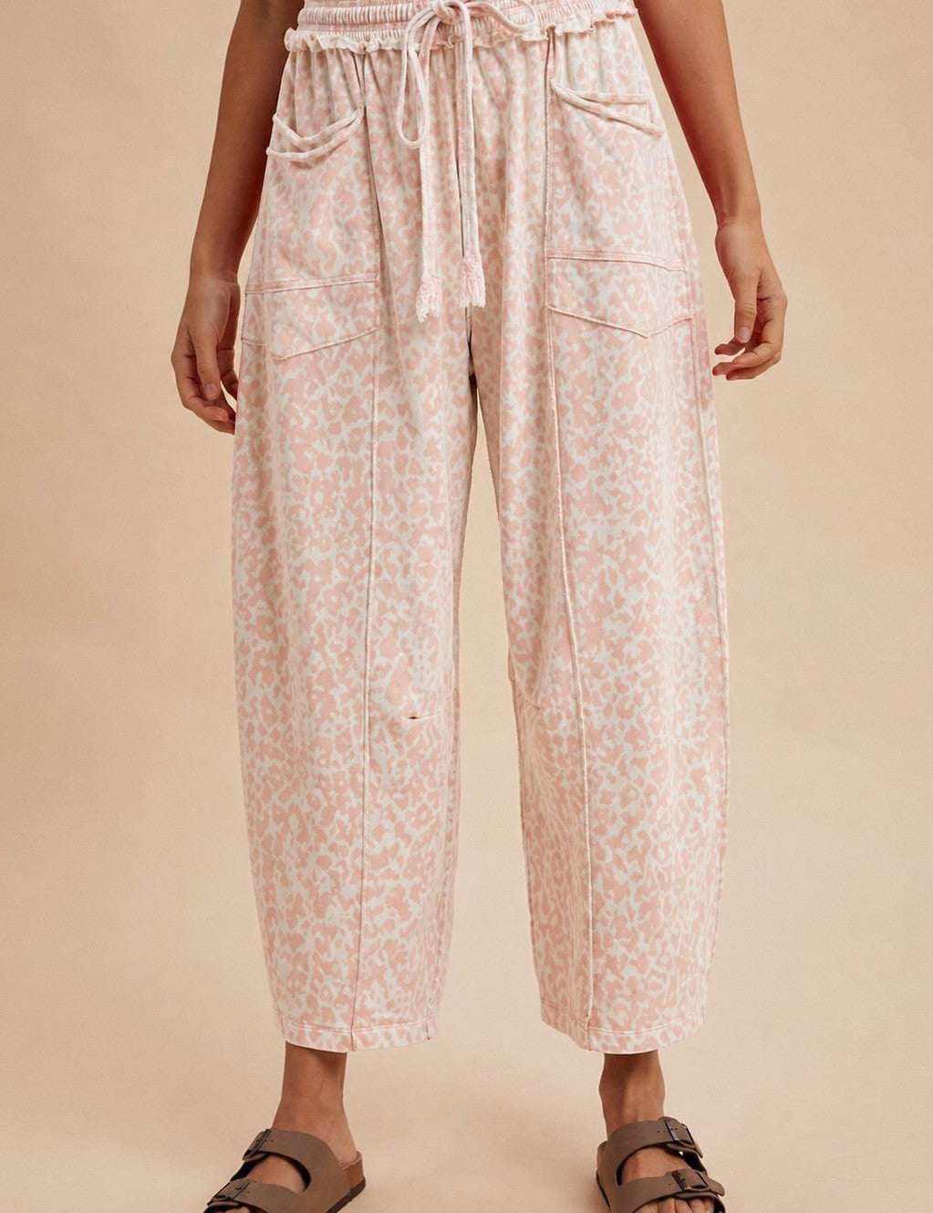 Sun Chaser Barrel Fit Printed Utility Knit Pants - Westly