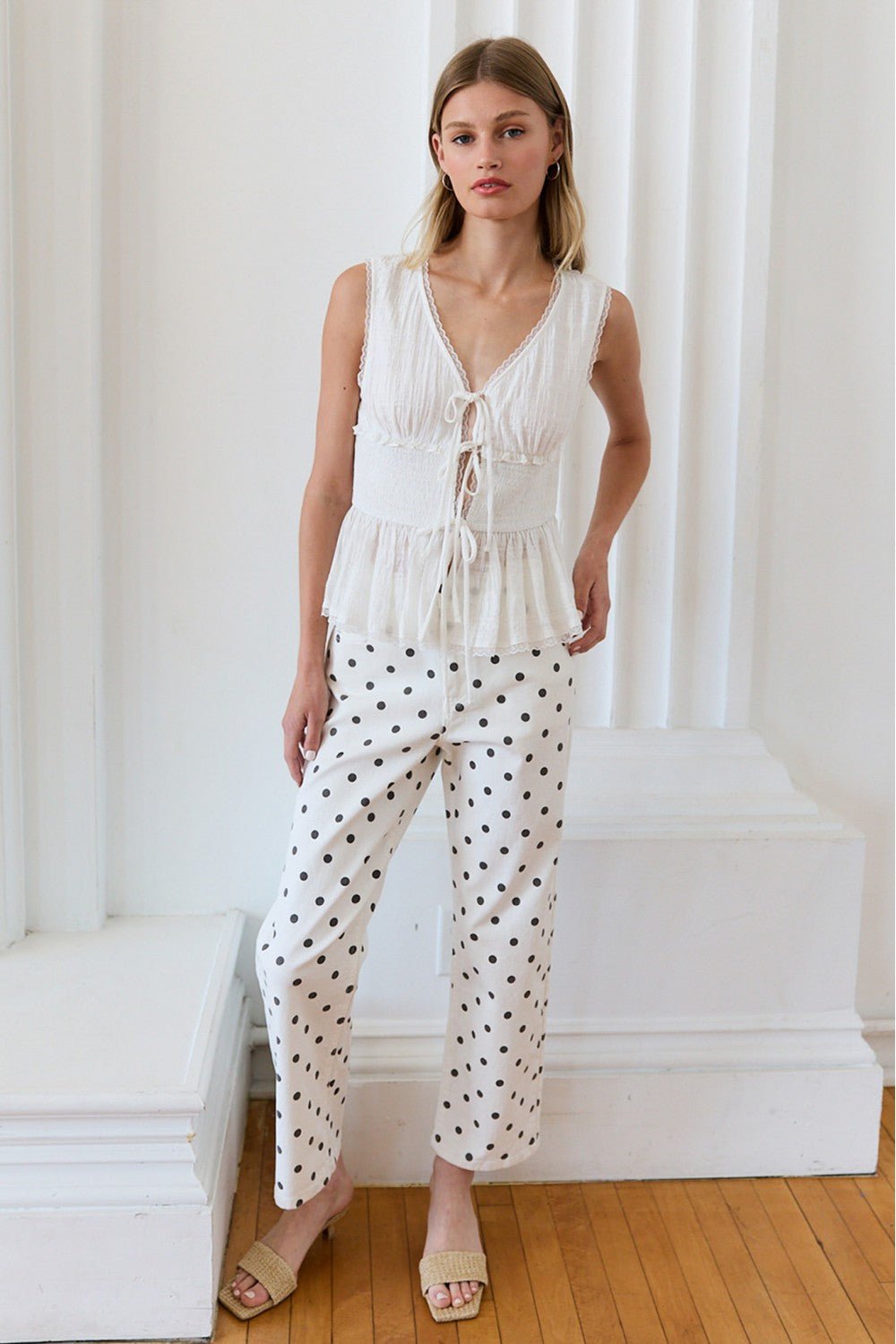 Sunday Lace Peplum Top - Westly