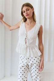 Sunday Lace Peplum Top - Westly