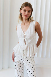 Sunday Lace Peplum Top - Westly
