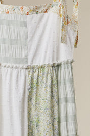 Sunday Market Patchwork Tie - Shoulder Tiered Maxi Dress - Westly