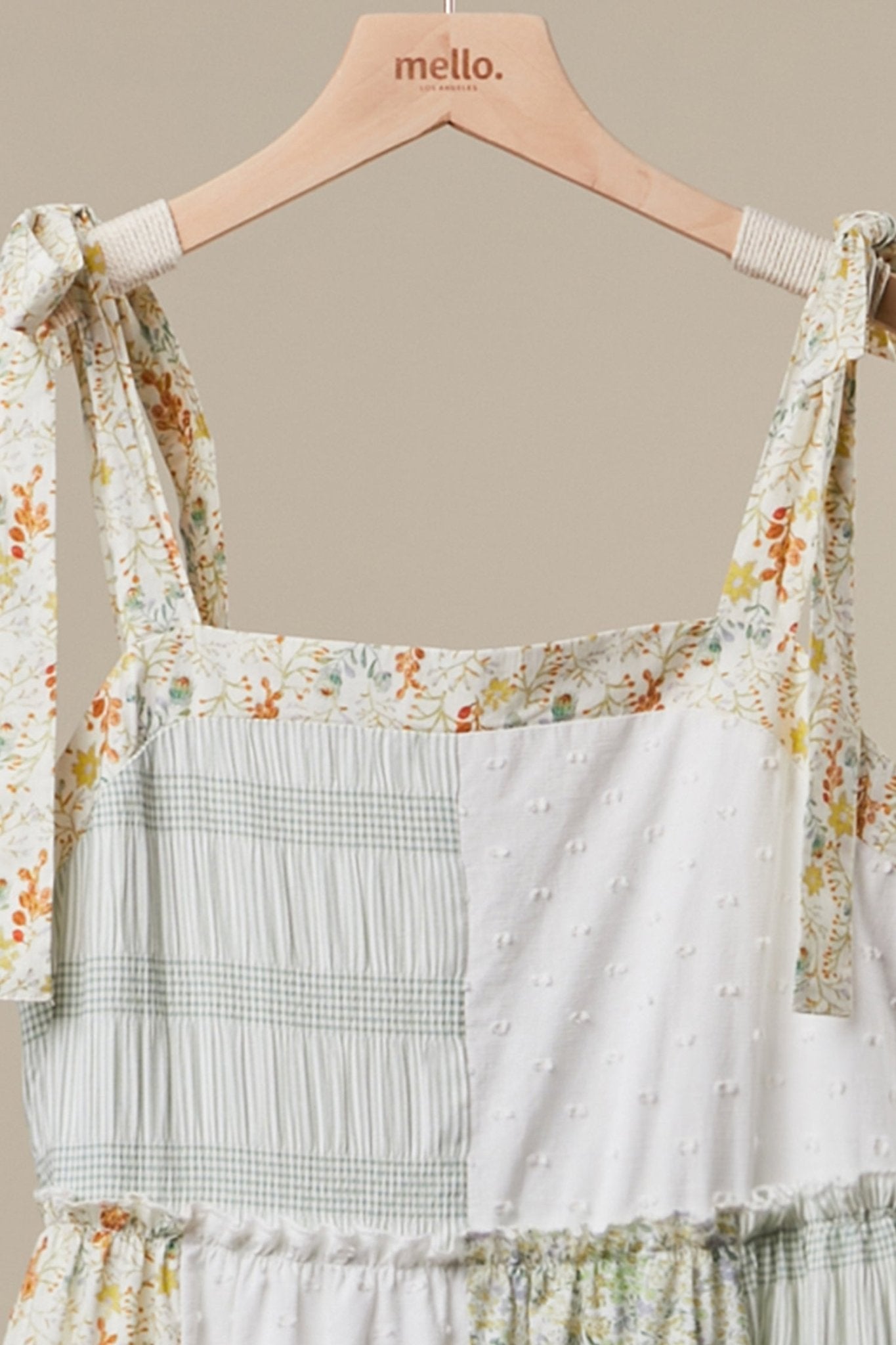 Sunday Market Patchwork Tie - Shoulder Tiered Maxi Dress - Westly
