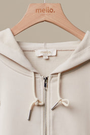 Sunday Stitch Lace Trimmed Zip-Up Hoodie - Westly