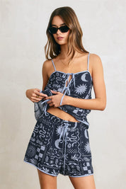 Sundial Contrast Trim Shorts - Westly