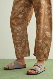 Sundown Paisley Print Washed Pants - Westly