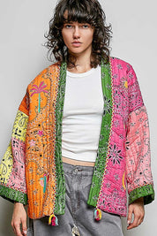 Sundown Quilted Bandana Kimono - Westly