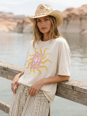 Sunkissed Oversized Graphic Tee - Westly