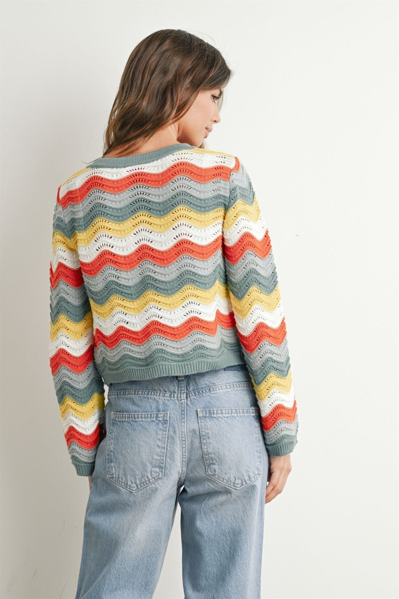 Sunny Days Loose Fit Open Front Cardigan - Westly