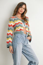 Sunny Days Loose Fit Open Front Cardigan - Westly