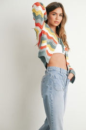 Sunny Days Loose Fit Open Front Cardigan - Westly