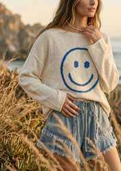 Sunny Side Smiley Sweater - Westly