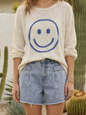 Sunny Side Smiley Sweater - Westly